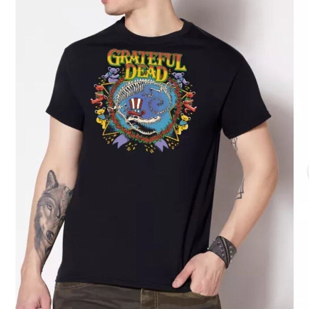 Grateful Dead Gator Rose Ring T Shirt - Grateful Dead size S